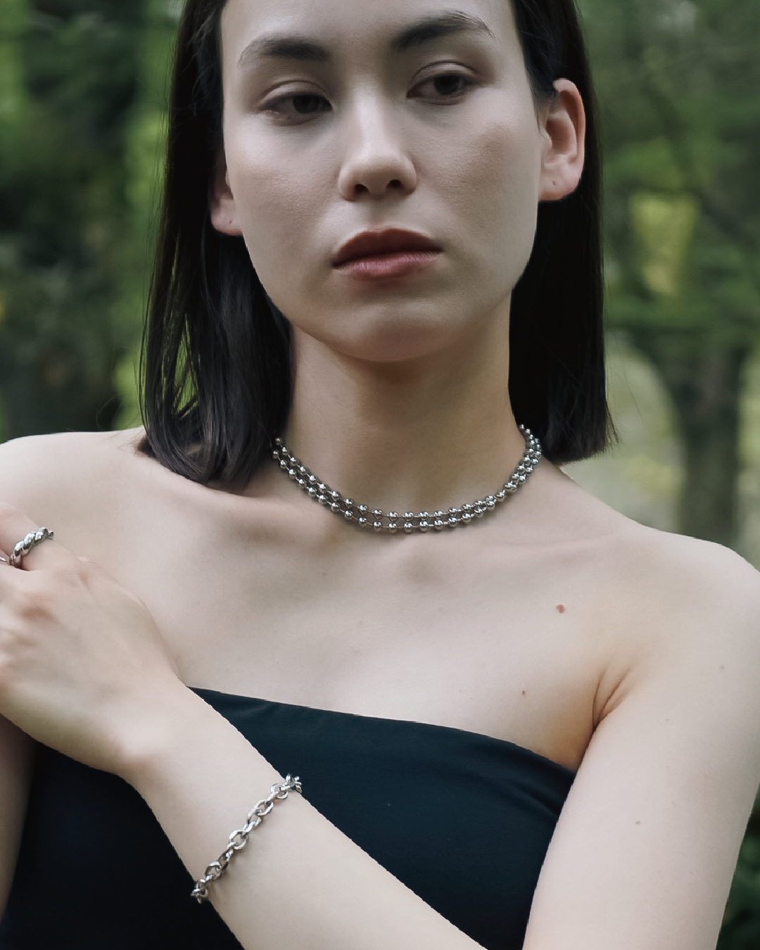 マルチボールチェーンロングネックレス – gavo