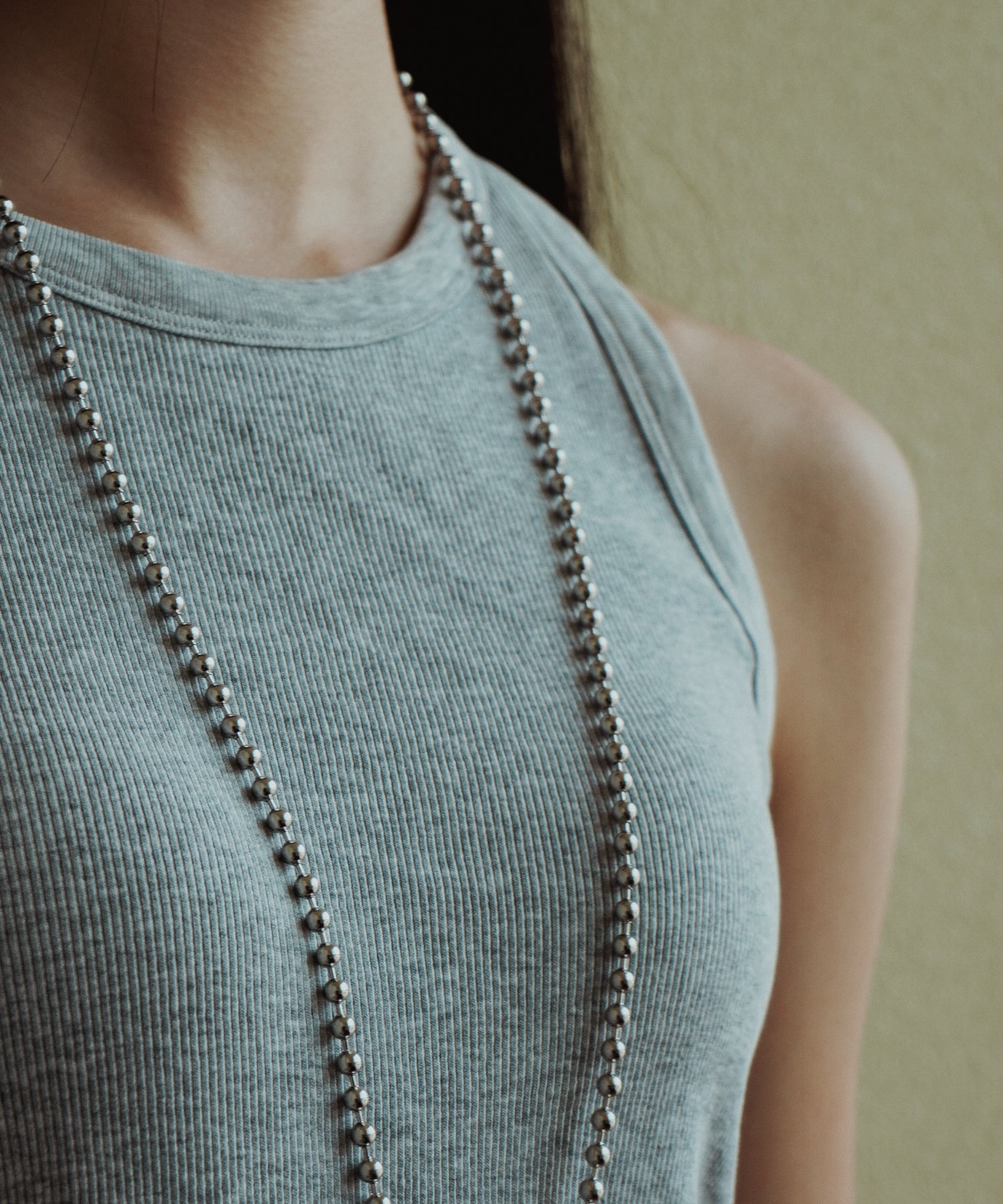 マルチボールチェーンロングネックレス – gavo